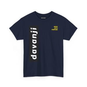 Davanji Signature “Move With Purpose” T-Shirt – Motivational Graphic Tee, Premium Unisex Streetwear Shirt